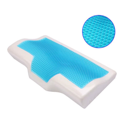 Butterfly Shaped Memory Foam Pillow Cooling Gel Bed Pillow Cervical Protect Orthopedic Pillows for Sleeping Home Bedding 50X30Cm