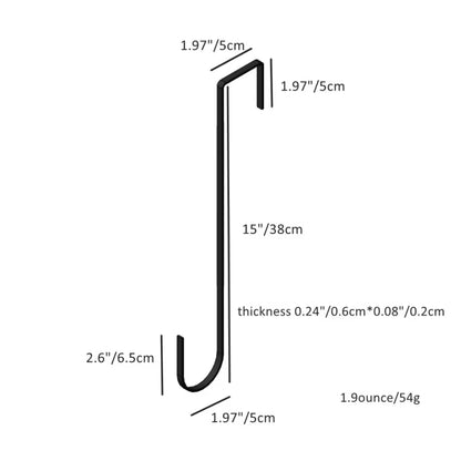 Door Hook Hangers Removable Storage Rack Organizer for Christmas Wreath Coat Bag Christmas Easter Wreath Front Door Hanger