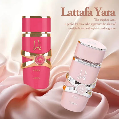 100Ml Lattafa Yara for Women Eau De Parfum Spray High Quality Arabian Perfume Lasting Fragrance Pheromone Light Fragrance