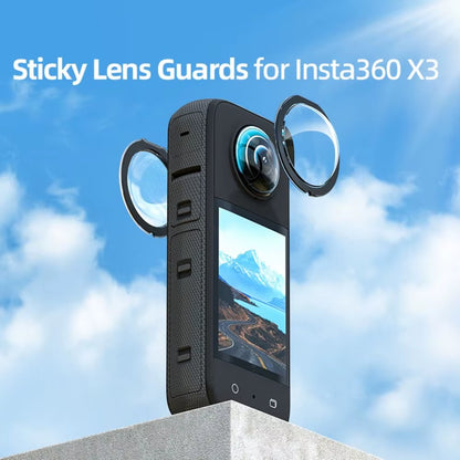 Anti-Scratch for  Sticky Lens Guards Dual-Lens 360 Mod for Insta 360 X3 Protector Lens Cap Camera Accessories New