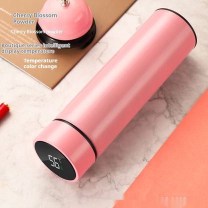 Smart Temperature Display High-grade Insulated Bottle Portable Large Capacity