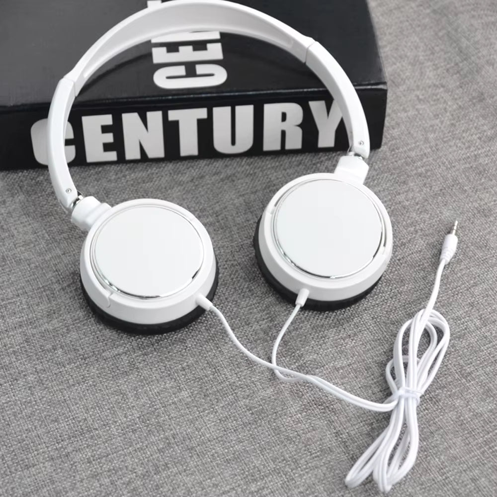 3.5Mm Wired Headphones Foldable Adjustable Headphones Bass Stereo Fashion Music Earphones for MP3 Host All Smartphones