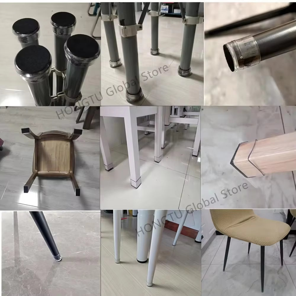 24Pcs Table Chair Leg Protector with Felt Sofa Non-Slip Mute Rubber Leg Mat Wood Floor from Scratches Floor Protectors Pads