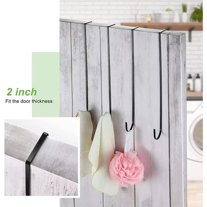 Door Hook Hangers Removable Storage Rack Organizer for Christmas Wreath Coat Bag Christmas Easter Wreath Front Door Hanger