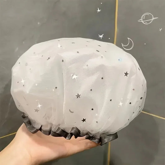 Double-Layer Shower Cap